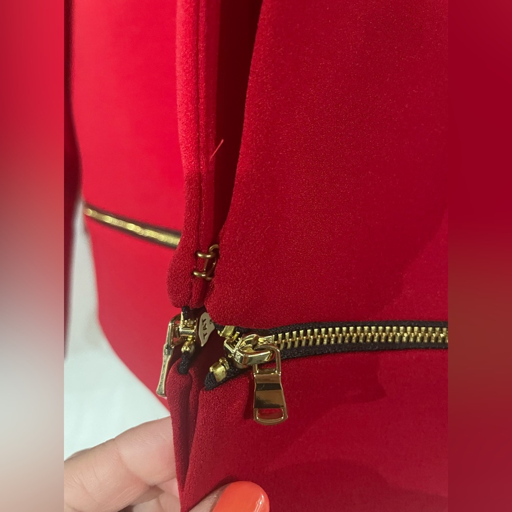 Nine West Red Blazer Tailored Suit Jacket - Picture 4 of 7